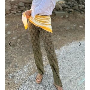 Nina Blanc Peacock Pants, in Peacock BLUE